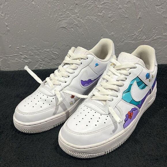 🔥 Custom NIKE AIR FORCE 1 Low Sneakers - RARE One of One - Women Sz 9.5 / Mens - Picture 3 of 11